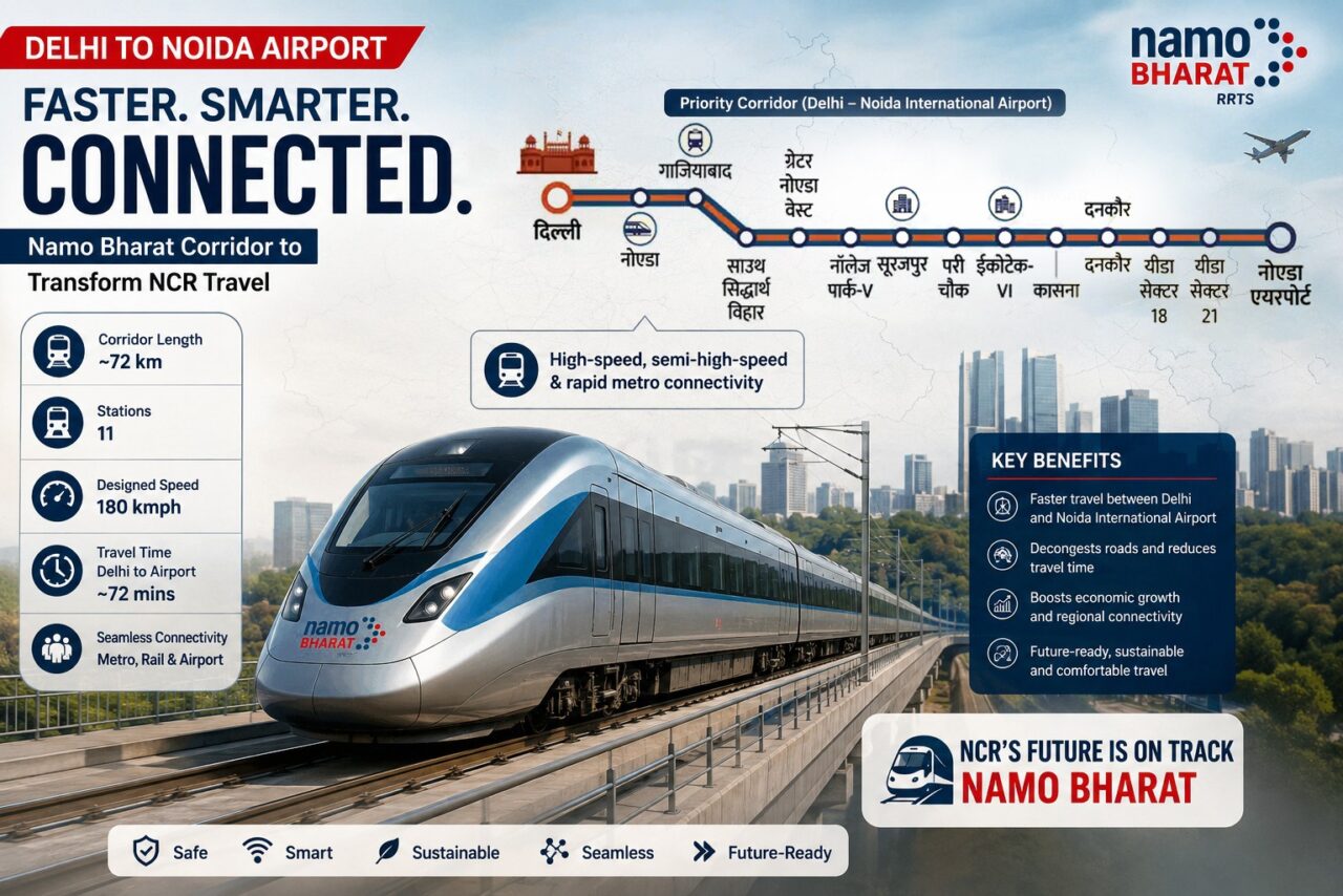 Delhi Noida Airport Namo Bharat Corridor